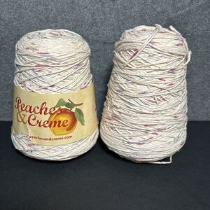 Peaches & Creme Cotton Yarn, 14 Oz. Panorama - Tan, Beige, Blue, Pink, Red (2)